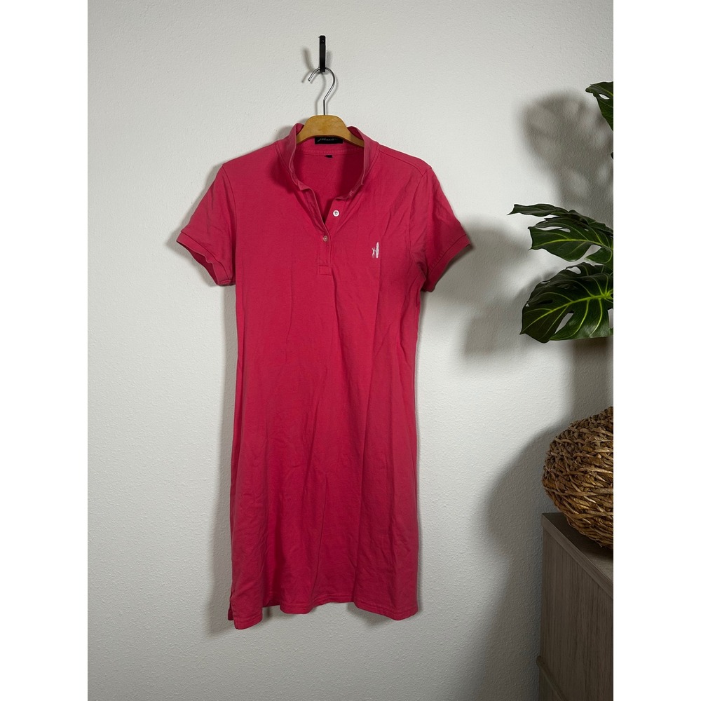 Johnnie-O Pink Pique Short Sleeve Polo Golf Dress‎ Women's Medium